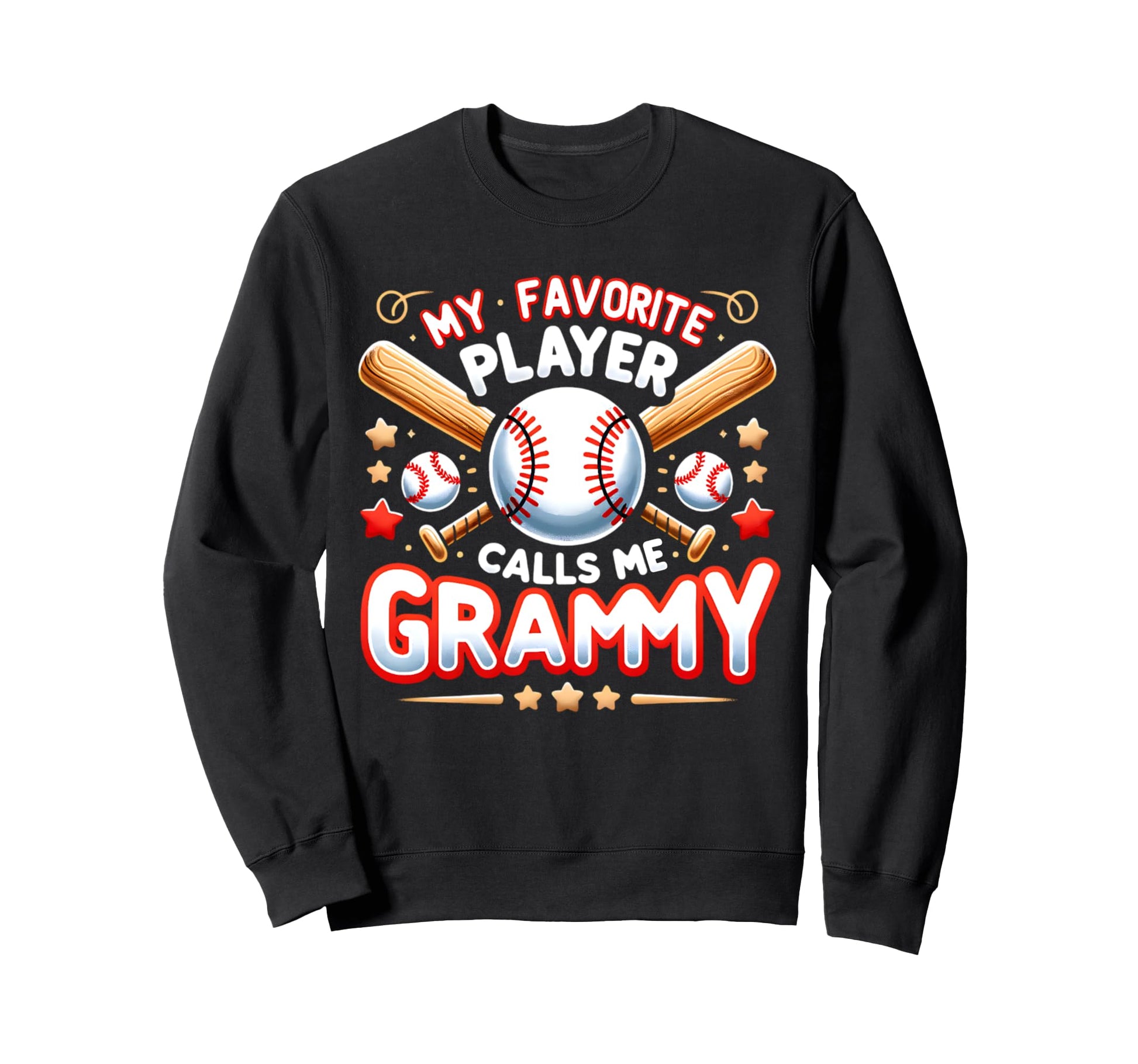 My Favorite Player Calls Me Grammy Sweatshirt - Trendy Graphic for Adults - T-Shirt, Sweatshirt, Hoodie