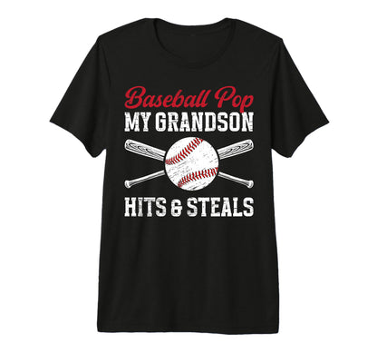 Mens Baseball Pop Funny Grandpa Pop T-Shirt - Graphic Print Men Women - T-Shirt, Sweatshirt, Hoodie