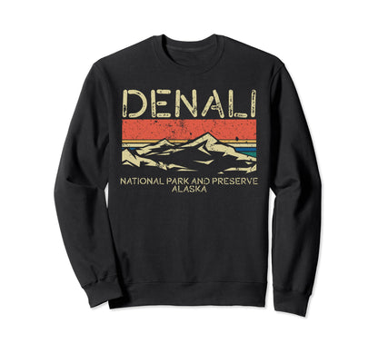Denali National Park Preserve Sweatshirt - Aesthetic Graphic for Adults - T-Shirt, Sweatshirt, Hoodie