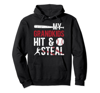 Baseball Grandpa Funny Grandpa Baseball Hoodie - Minimalist Print Unisex - T-Shirt, Sweatshirt, Hoodie