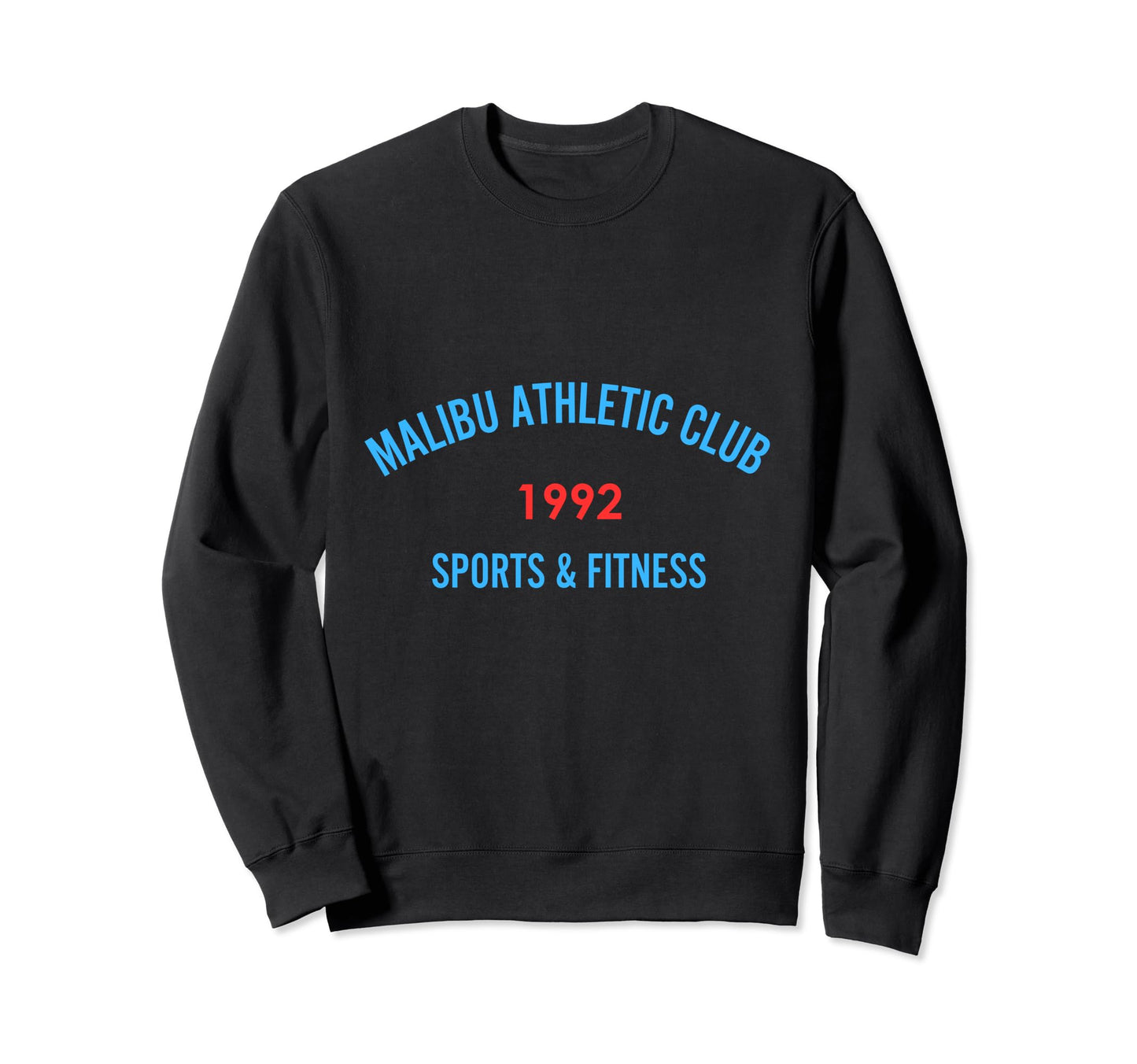 Preppy Malibu Athletic Club Varsity Los Sweatshirt - Trendy Graphic Unisex - T-Shirt, Sweatshirt, Hoodie