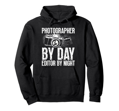 Photo Camera Photographer Flash People Hoodie - Graphic Print for Adults - T-Shirt, Sweatshirt, Hoodie