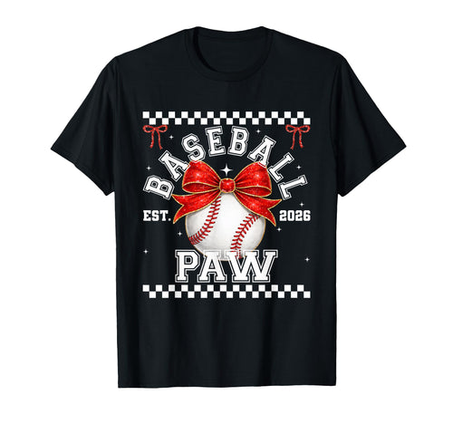 Baseball Paw Coquette Family T-Shirt - Custom Art Print for Adults - T-Shirt, Sweatshirt, Hoodie