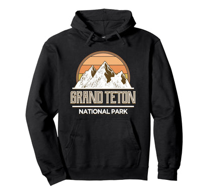 Grand Teton National Park Mountains Gift Hoodie - Fun Novelty Design Unisex - T-Shirt, Sweatshirt, Hoodie
