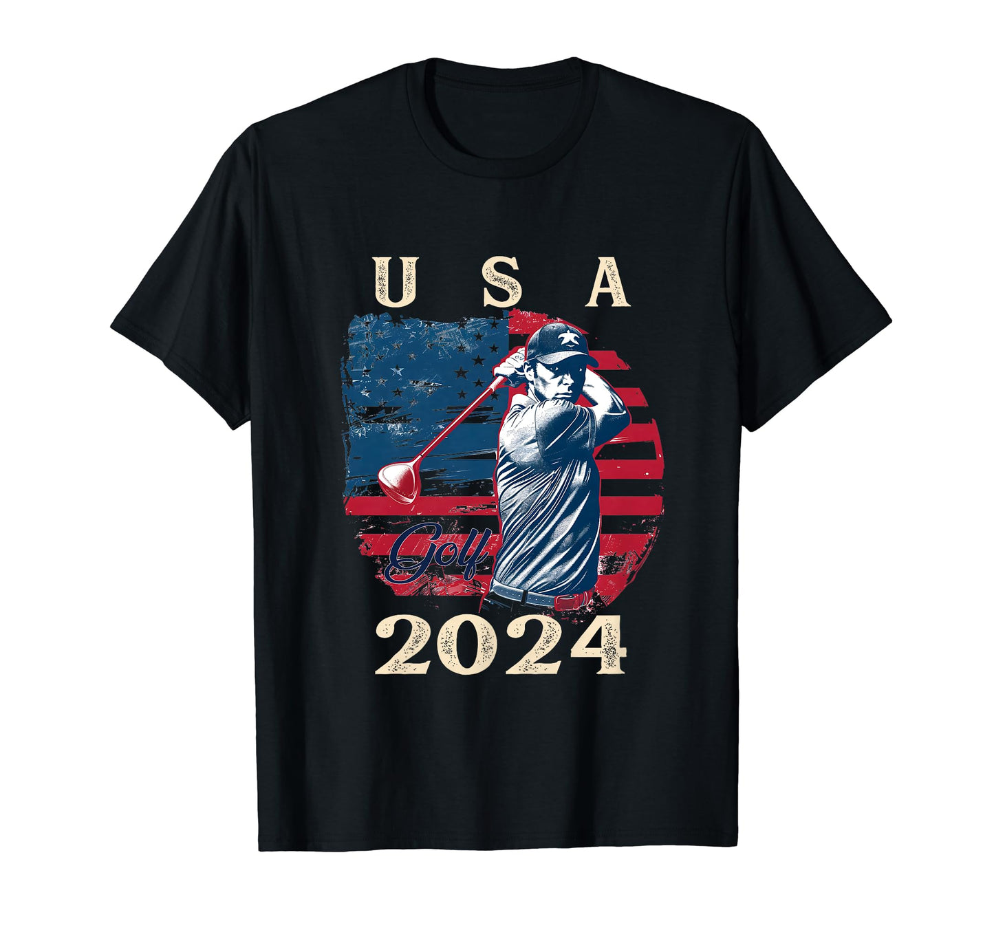 Usa Flag 2024 Fathers Day American T-Shirt - Fun Novelty Design Unisex - T-Shirt, Sweatshirt, Hoodie