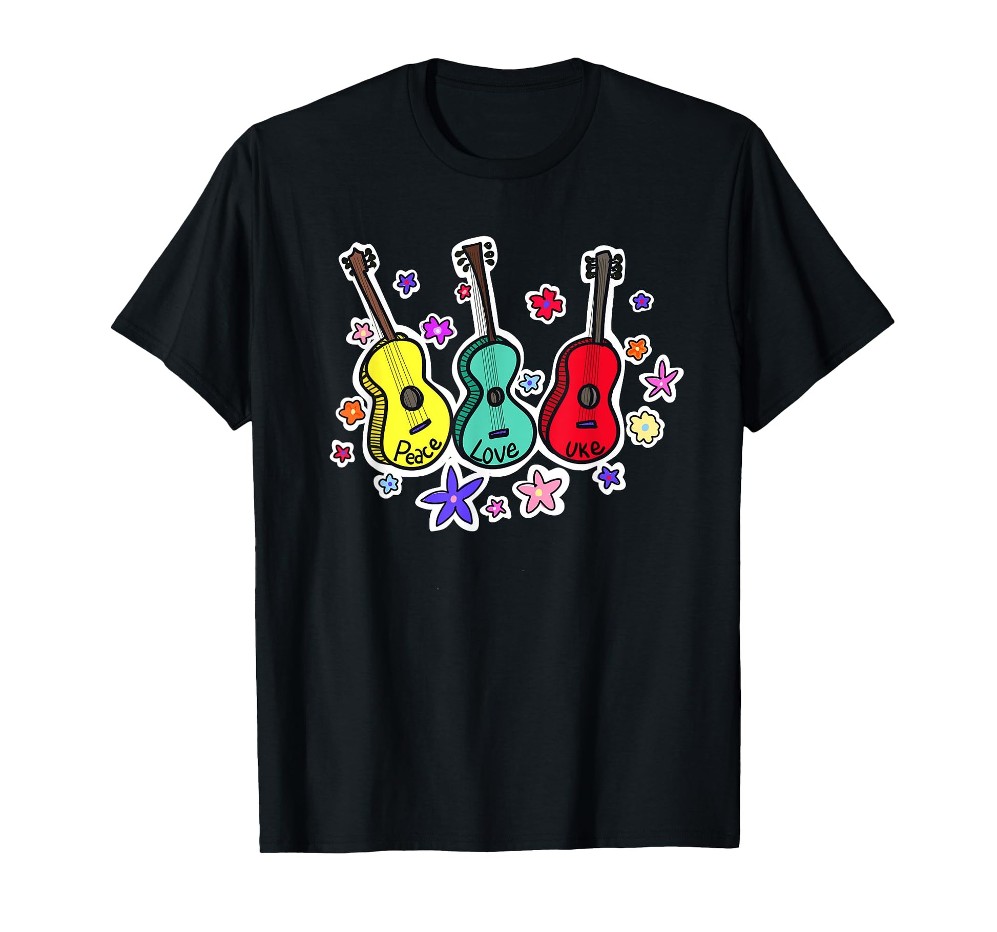 Ukulele Art Music Lovers Vibe Guitar T-Shirt - Streetwear Style Men Women - T-Shirt, Sweatshirt, Hoodie