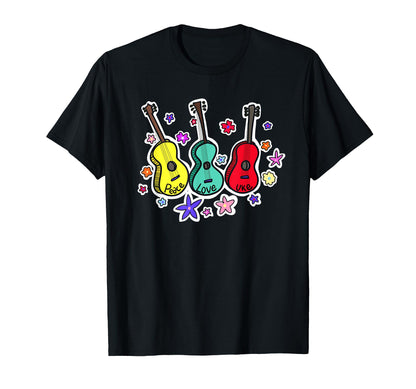 Ukulele Art Music Lovers Vibe Guitar T-Shirt - Streetwear Style Men Women - T-Shirt, Sweatshirt, Hoodie