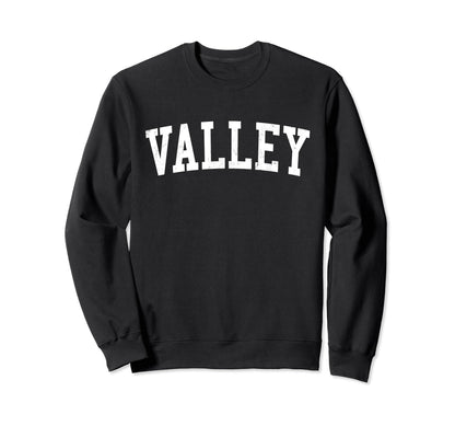 Valley Al Distressed White Sweatshirt - Casual Everyday Wear for Adults - T-Shirt, Sweatshirt, Hoodie