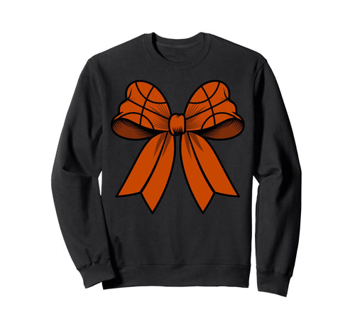 Basketball Coquette Bow Funny Sweatshirt - Minimalist Print Unisex - T-Shirt, Sweatshirt, Hoodie