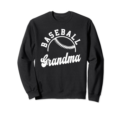 Baseball Grandma Matching Sweatshirt - Fun Novelty Design for Adults - T-Shirt, Sweatshirt, Hoodie