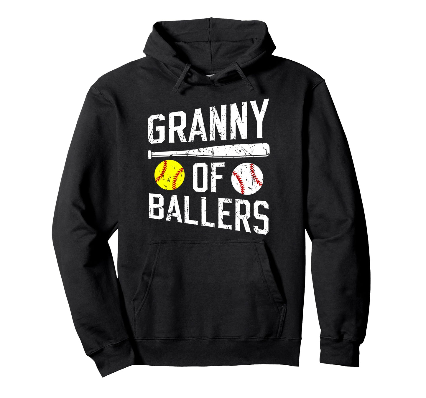 Granny Ballers Proud Baseball Hoodie - Casual Everyday Wear for Adults - T-Shirt, Sweatshirt, Hoodie