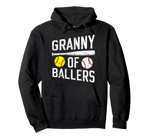Granny Ballers Proud Baseball Hoodie - Casual Everyday Wear for Adults - T-Shirt, Sweatshirt, Hoodie