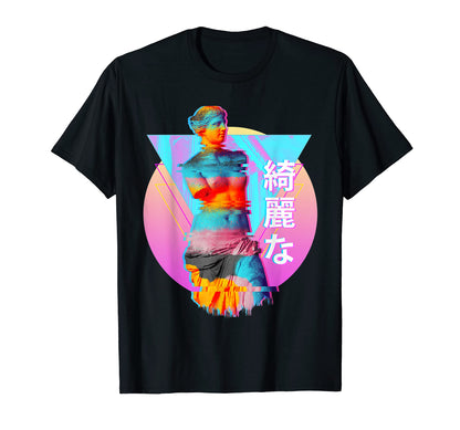 Venus Statue Glitch Art Vaporwave 80S T-Shirt - Unique Graphic for Adults - T-Shirt, Sweatshirt, Hoodie
