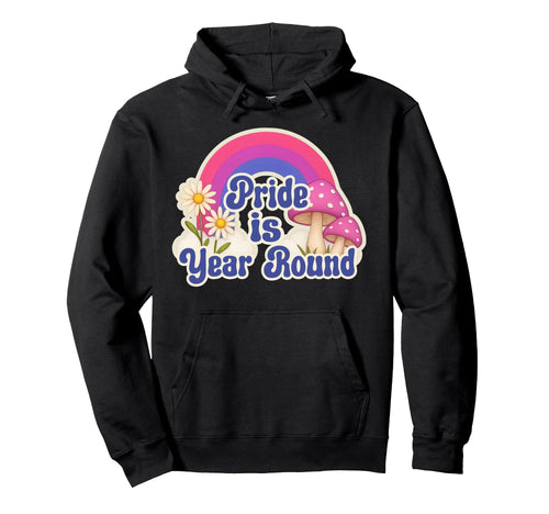 Rainbow Pride Is Year Round Daisies Hoodie - Unique Graphic Men Women - T-Shirt, Sweatshirt, Hoodie