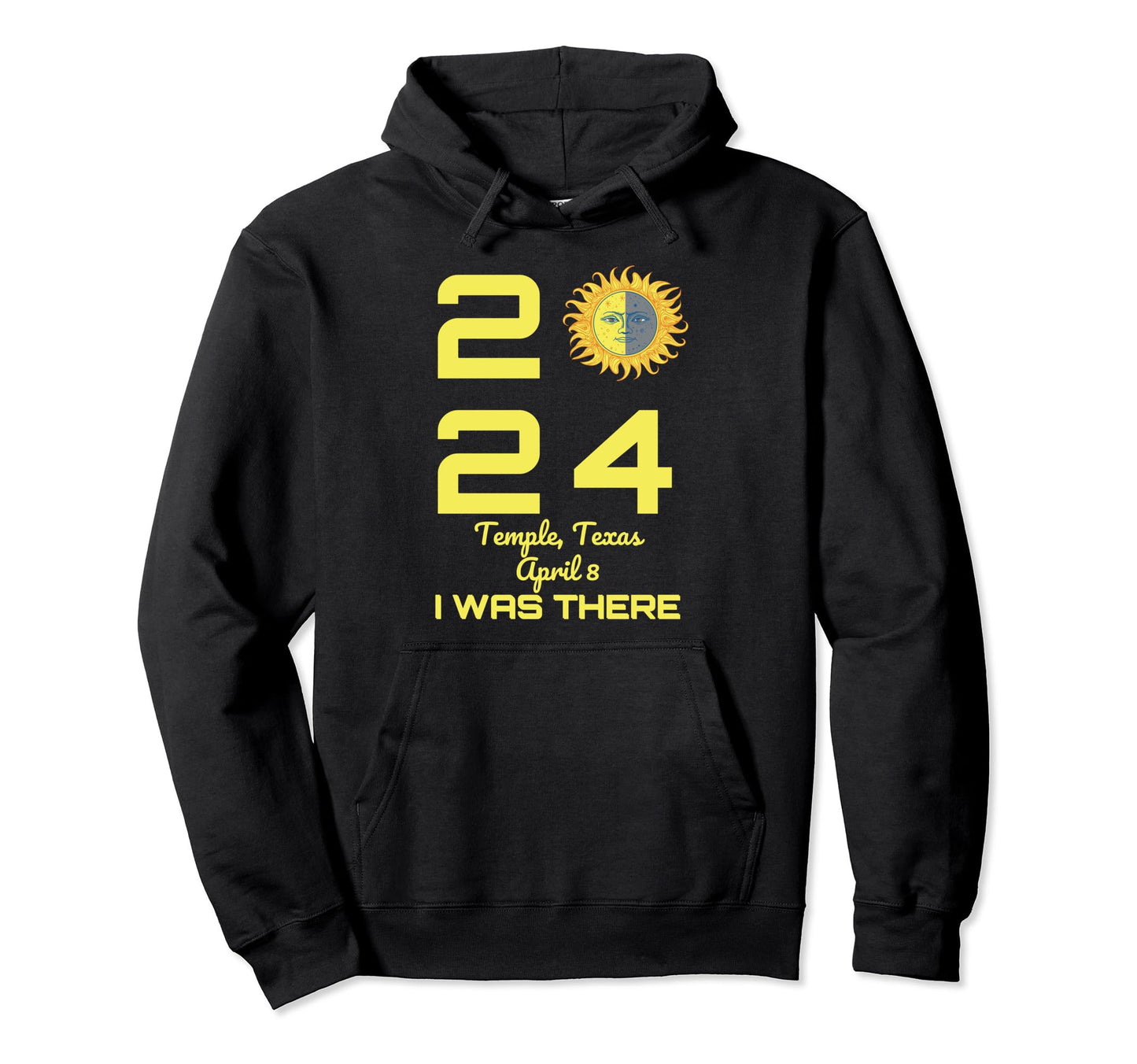 Boho Total Solar Eclipse Temple Hoodie - Casual Everyday Wear for Adults - T-Shirt, Sweatshirt, Hoodie