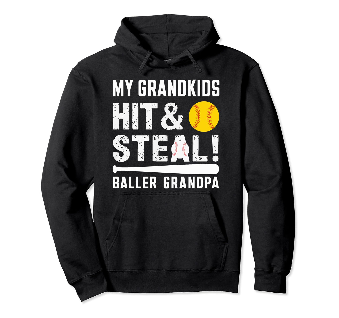 Baseball Grandpa Grandfather Gramps Hoodie - Trendy Graphic Unisex - T-Shirt, Sweatshirt, Hoodie