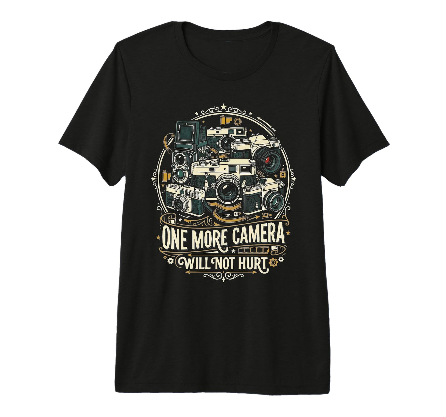 Camera Collector Photography T-Shirt - Novelty Apparel for Adults - T-Shirt, Sweatshirt, Hoodie