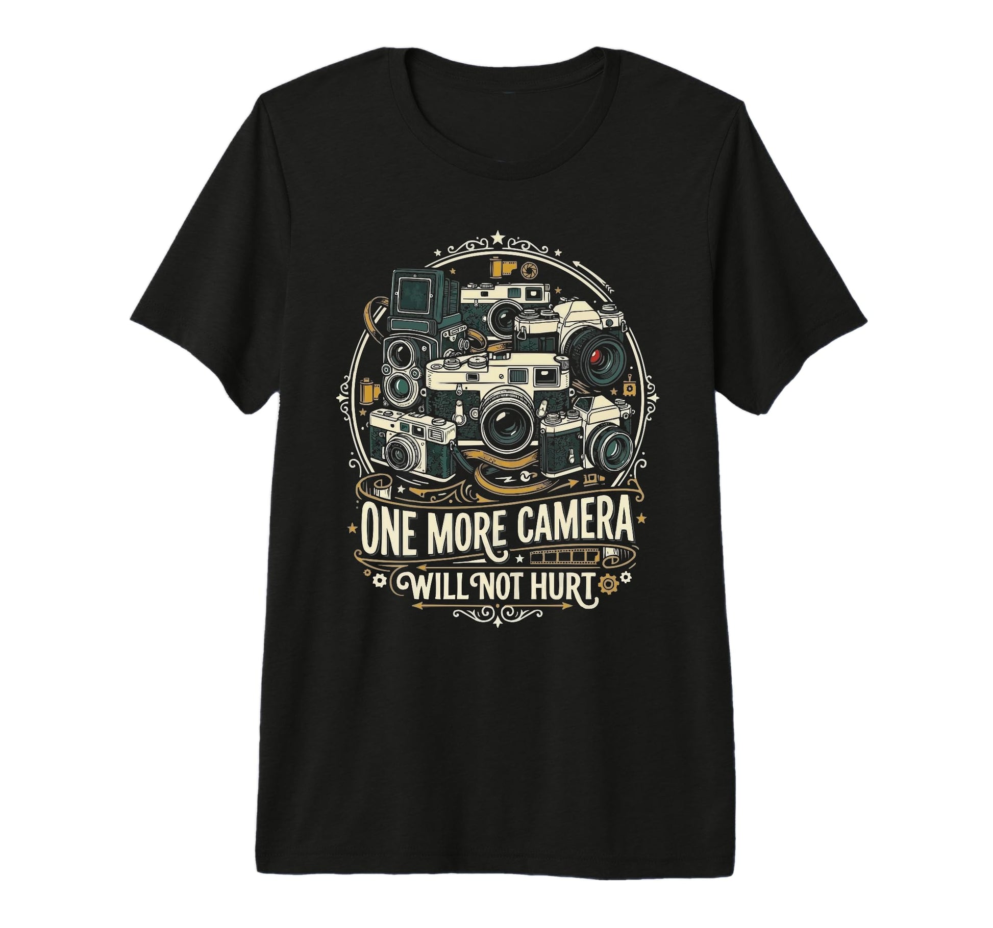 Camera Collector Photography T-Shirt - Novelty Apparel for Adults - T-Shirt, Sweatshirt, Hoodie