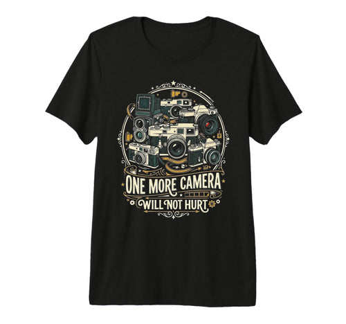 Camera Collector Photography T-Shirt - Novelty Apparel for Adults - T-Shirt, Sweatshirt, Hoodie