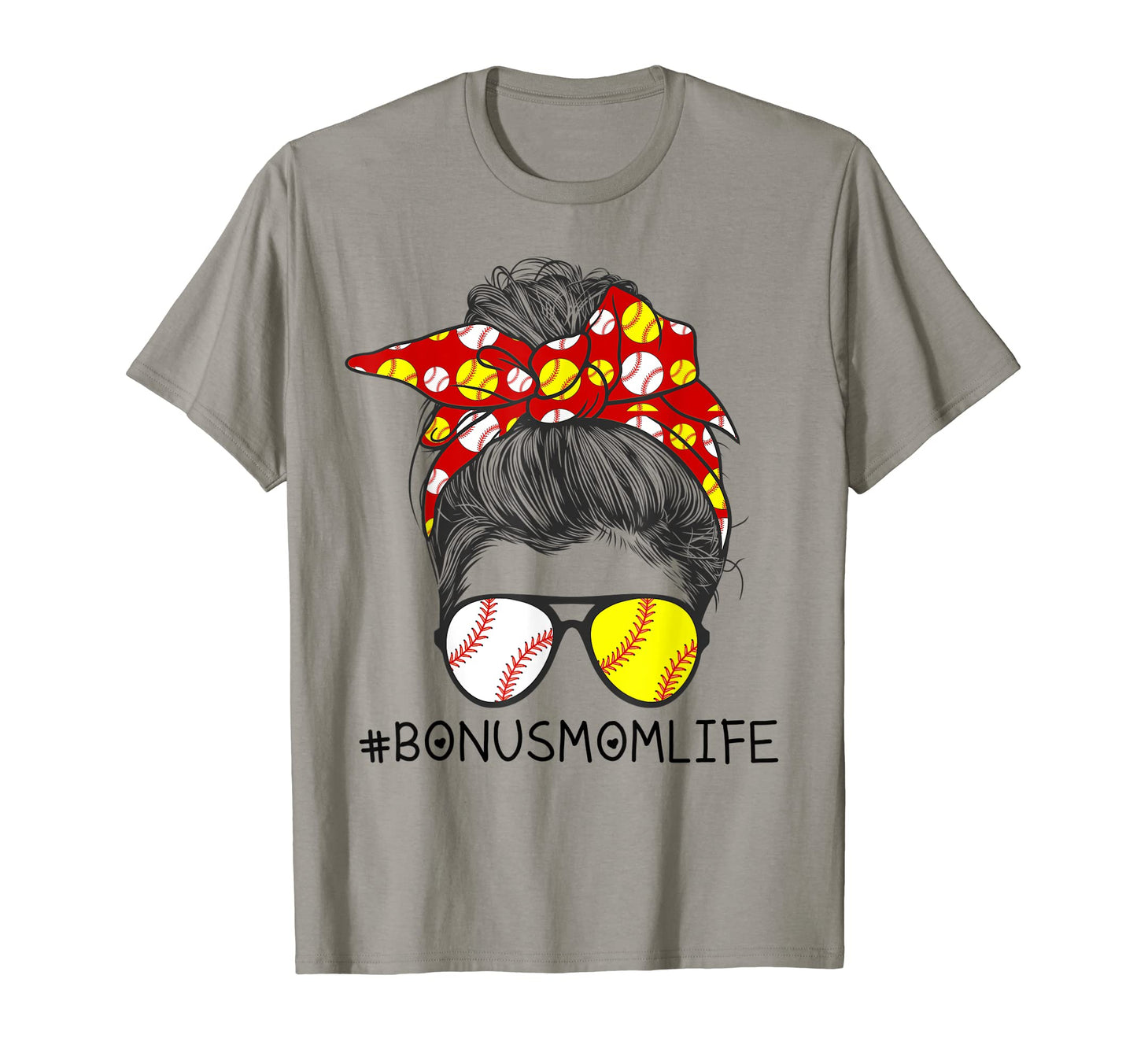 Bonus Mom Life Baseball Bonus Mom T-Shirt - Minimalist Print for Adults - T-Shirt, Sweatshirt, Hoodie
