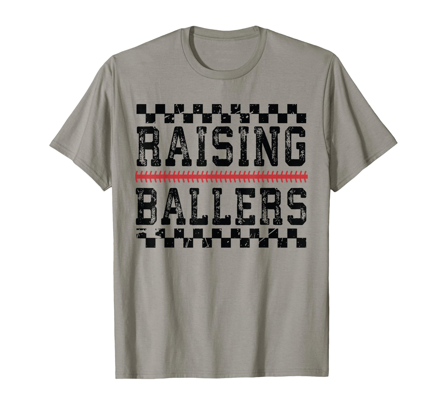Raising Ballers Funny Mom Baseball T-Shirt - Fun Novelty Design for Adults - T-Shirt, Sweatshirt, Hoodie