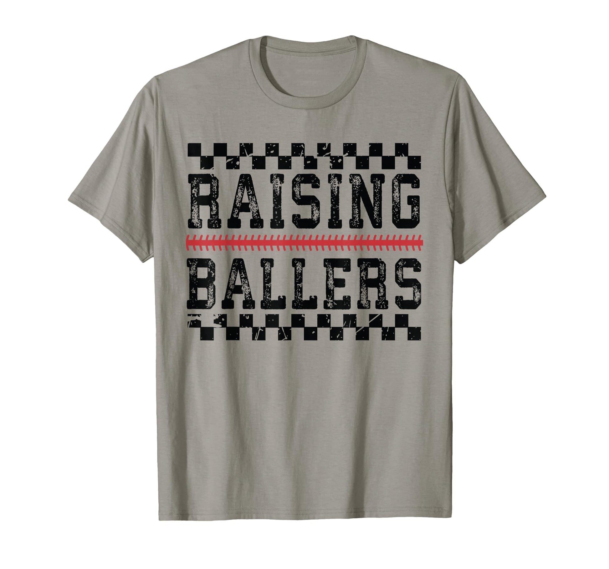 Raising Ballers Funny Mom Baseball T-Shirt - Fun Novelty Design for Adults - T-Shirt, Sweatshirt, Hoodie