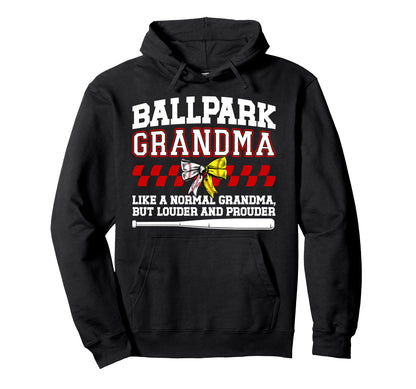 Ballpark Grandma Definition Baseball Hoodie - Fun Novelty Design Unisex - T-Shirt, Sweatshirt, Hoodie