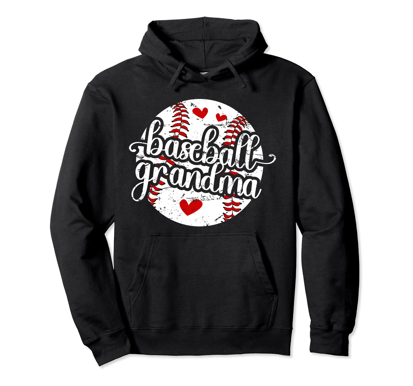 Baseball Grandma Best Grandma Hoodie - Fun Novelty Design for Adults - T-Shirt, Sweatshirt, Hoodie