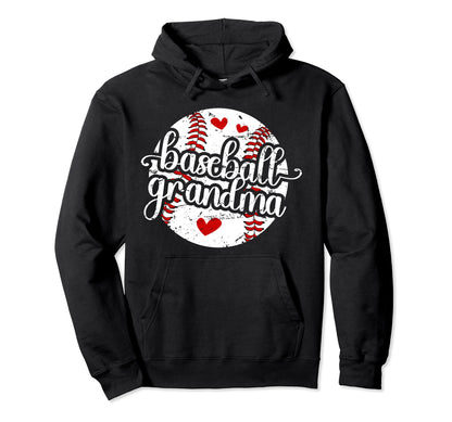 Baseball Grandma Best Grandma Hoodie - Fun Novelty Design for Adults - T-Shirt, Sweatshirt, Hoodie