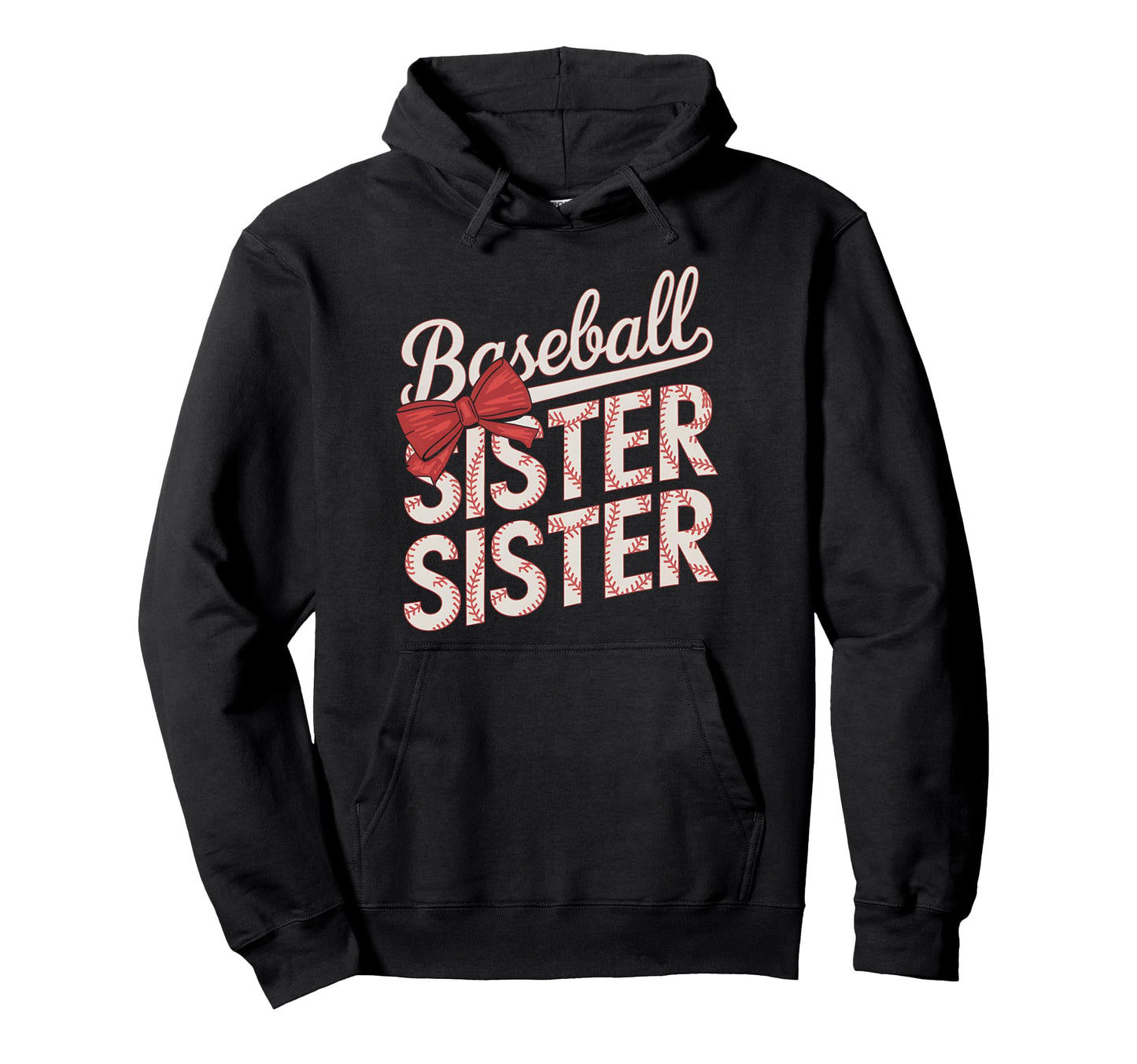 Funny Baseball Sis Coquette Bow Mothers Hoodie - Streetwear Style Unisex - T-Shirt, Sweatshirt, Hoodie