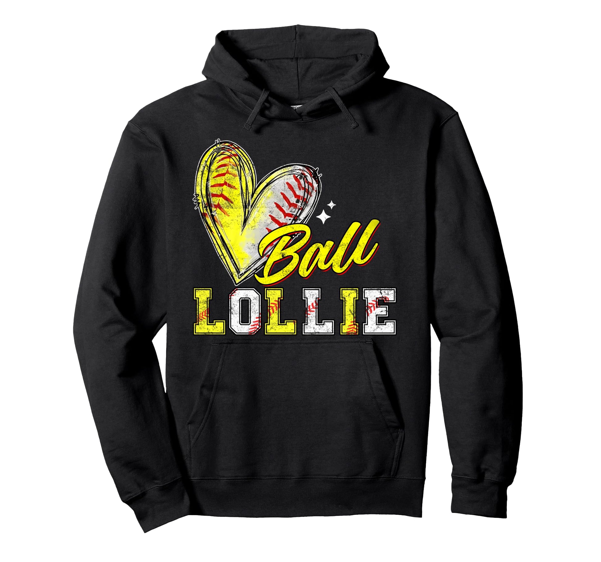 Funny Ball Lollie Softball Baseball Hoodie - Aesthetic Graphic Men Women - T-Shirt, Sweatshirt, Hoodie