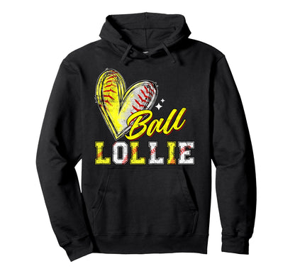 Funny Ball Lollie Softball Baseball Hoodie - Aesthetic Graphic Men Women - T-Shirt, Sweatshirt, Hoodie