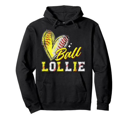 Funny Ball Lollie Softball Baseball Hoodie - Aesthetic Graphic Men Women - T-Shirt, Sweatshirt, Hoodie