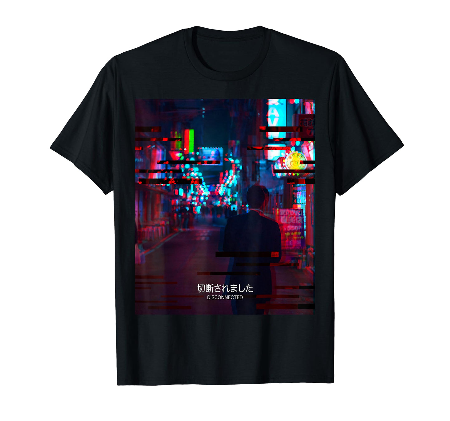 Disconnected Glitch Aesthetic Japan T-Shirt - Novelty Apparel Men Women - T-Shirt, Sweatshirt, Hoodie
