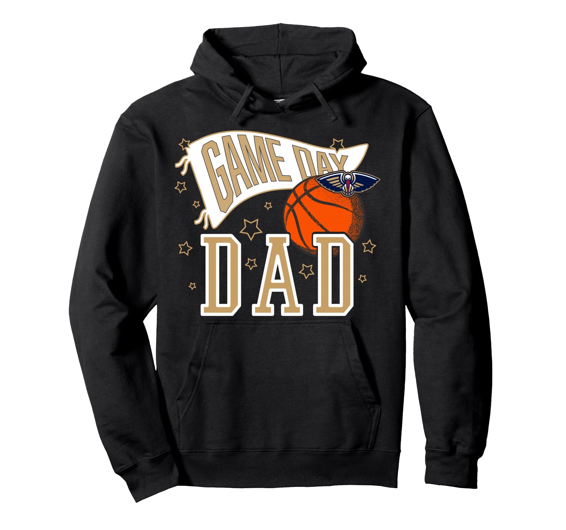 Nba New Orleans Pelicans Fathers Day Pennant Hoodie - Graphic Print Unisex - T-Shirt, Sweatshirt, Hoodie
