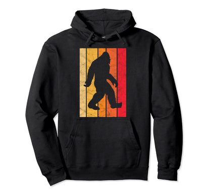 Bigfoot 80S Rainbow Eighties Distressed Hoodie - Graphic Print for Adults - T-Shirt, Sweatshirt, Hoodie