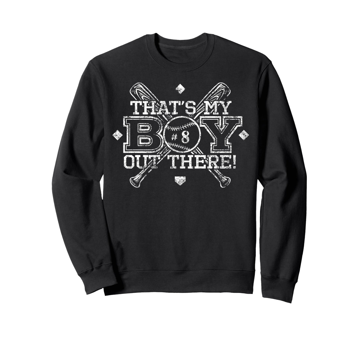 Baseball Mom Dad Thats My Proud Sweatshirt - Custom Art Print for Adults - T-Shirt, Sweatshirt, Hoodie