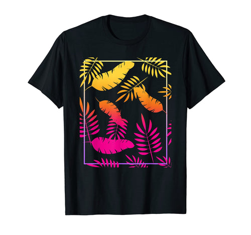 Tropical Summer 1990S Palm Leaves 80S T-Shirt - Trendy Graphic Men Women - T-Shirt, Sweatshirt, Hoodie