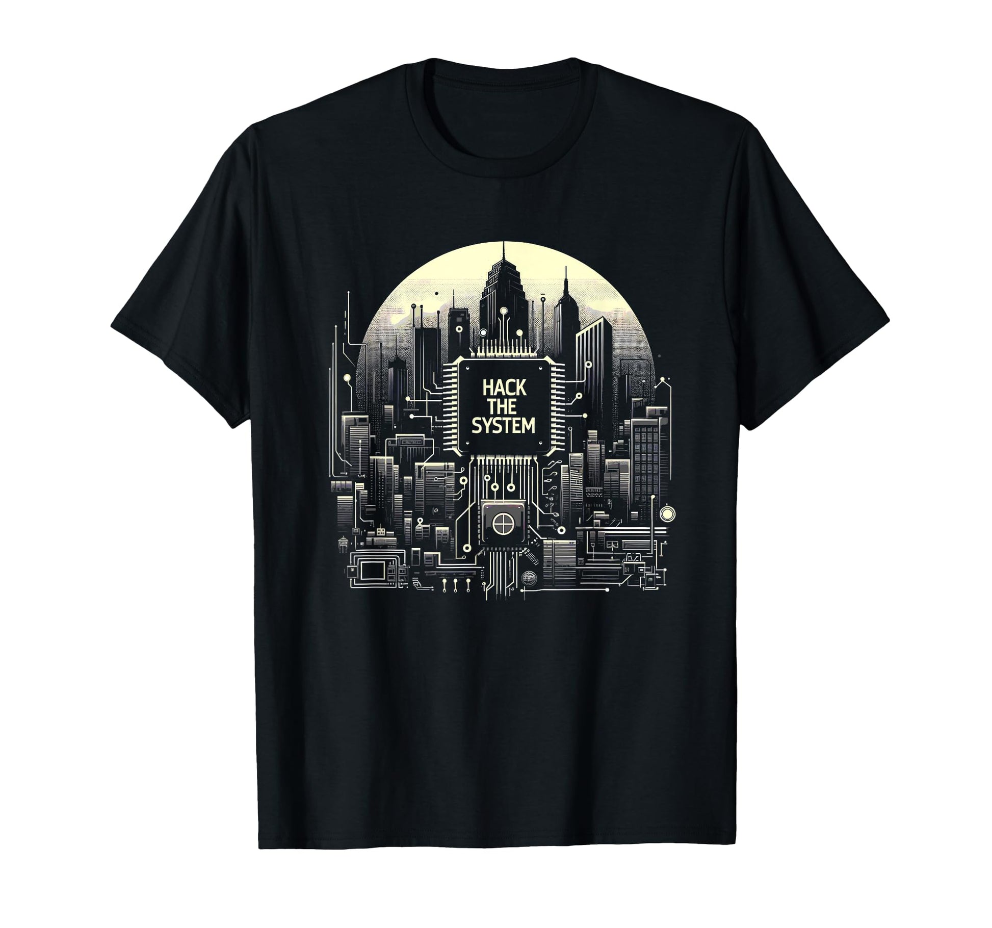 Hack System Society Network Computer T-Shirt - Novelty Apparel Unisex - T-Shirt, Sweatshirt, Hoodie