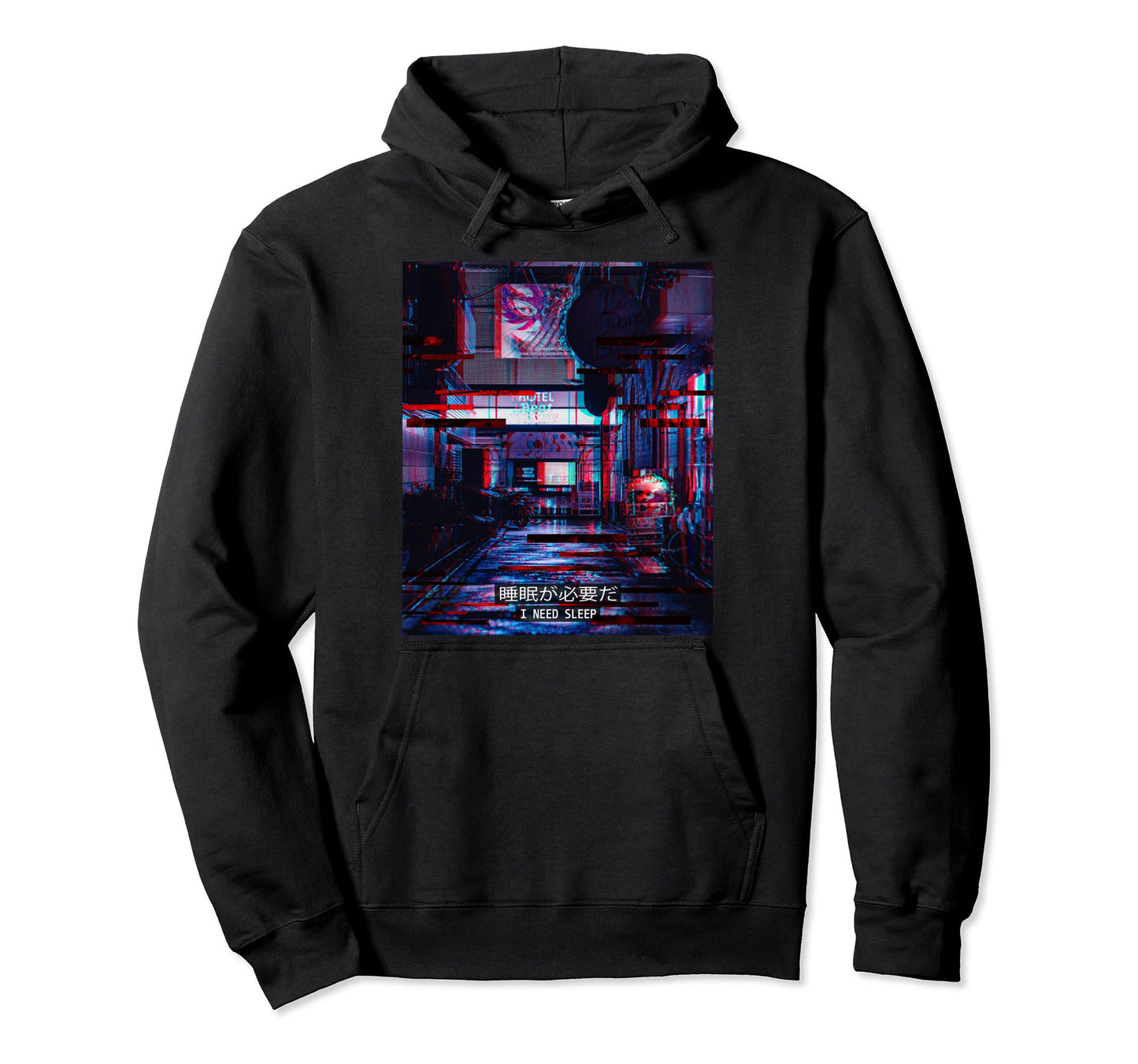 Sleep Vaporwave Glitch Japan Tokyo Hoodie - Novelty Apparel Men Women - T-Shirt, Sweatshirt, Hoodie