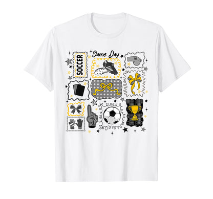 Soccer Bow Game Day Coquette Bow T-Shirt - Casual Everyday Wear Men Women - T-Shirt, Sweatshirt, Hoodie