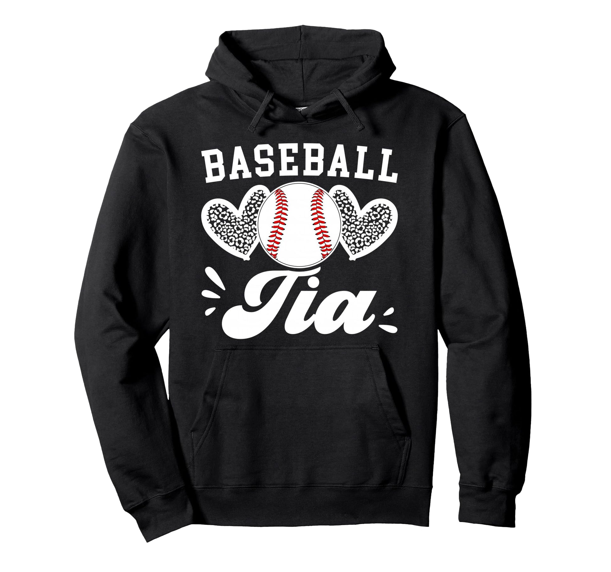 Baseball Tia Hearts Aunt Tia Baseball Hoodie - Custom Art Print for Adults - T-Shirt, Sweatshirt, Hoodie