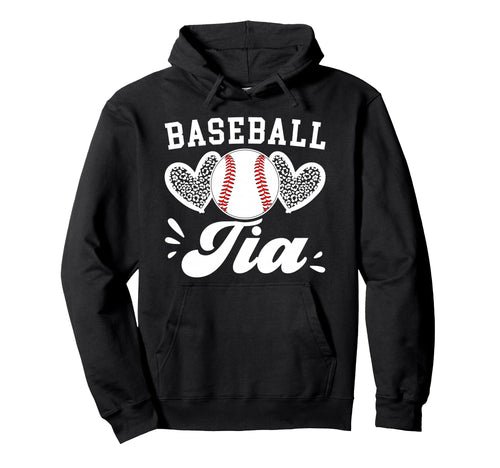 Baseball Tia Hearts Aunt Tia Baseball Hoodie - Custom Art Print for Adults - T-Shirt, Sweatshirt, Hoodie