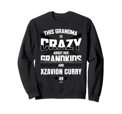 Grandma Crazy Xzavion Curry Miami Sweatshirt - Aesthetic Graphic Unisex - T-Shirt, Sweatshirt, Hoodie