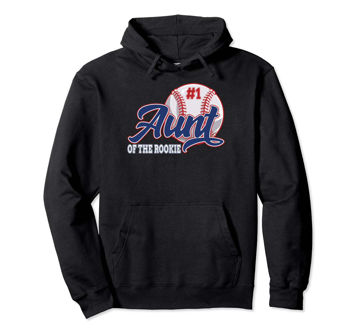 Aunt Rookie Baseball 1St Birthday Hoodie - Custom Art Print for Adults - T-Shirt, Sweatshirt, Hoodie