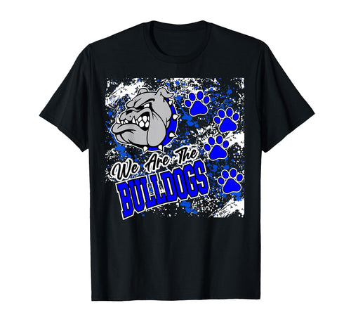 We Are Bulldogs Blue Bulldog Mom Game T-Shirt - Novelty Apparel for Adults - T-Shirt, Sweatshirt, Hoodie