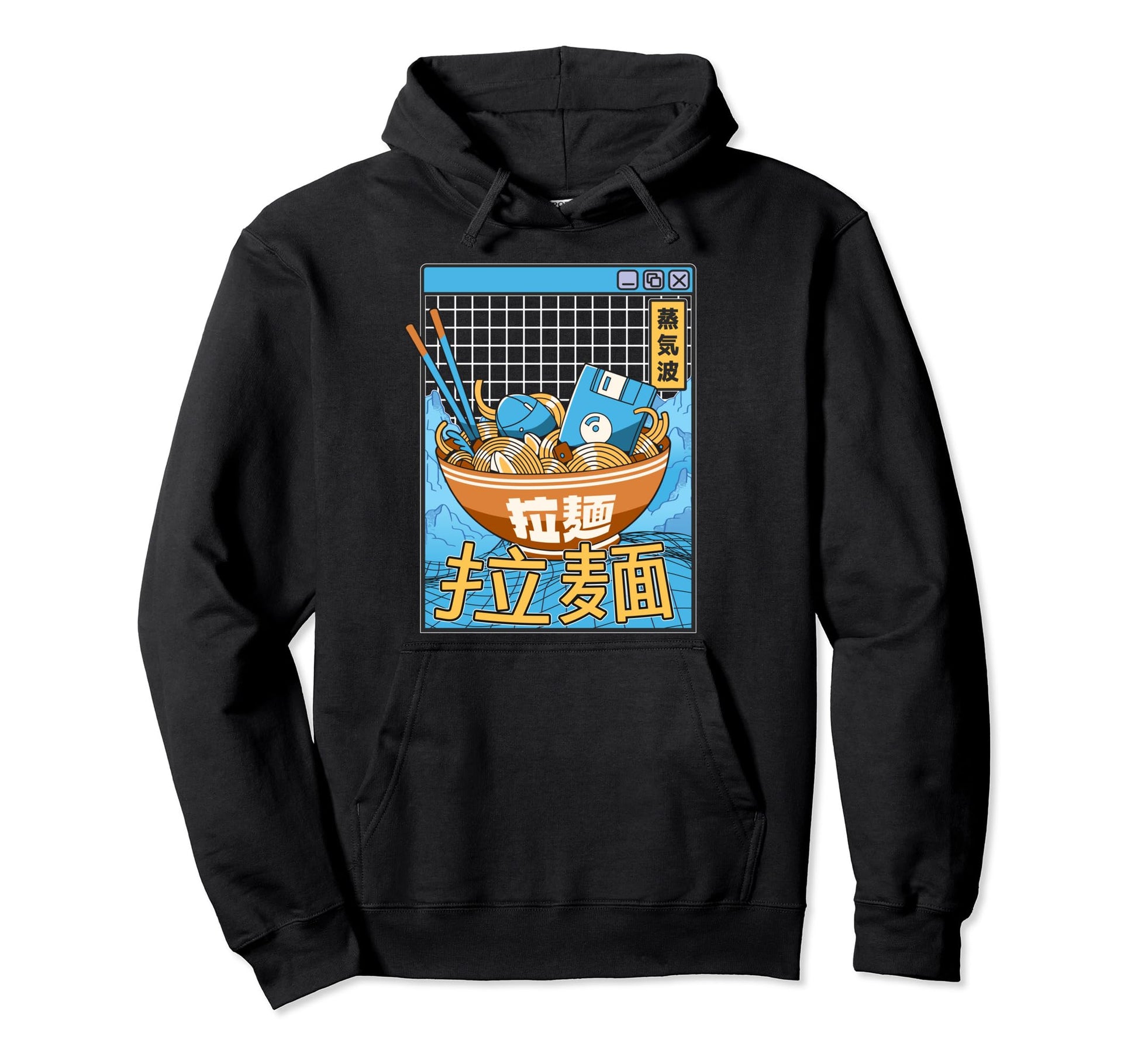 Digital Ramen Bowl Japan Pastel Otaku Hoodie - Fun Novelty Design Unisex - T-Shirt, Sweatshirt, Hoodie