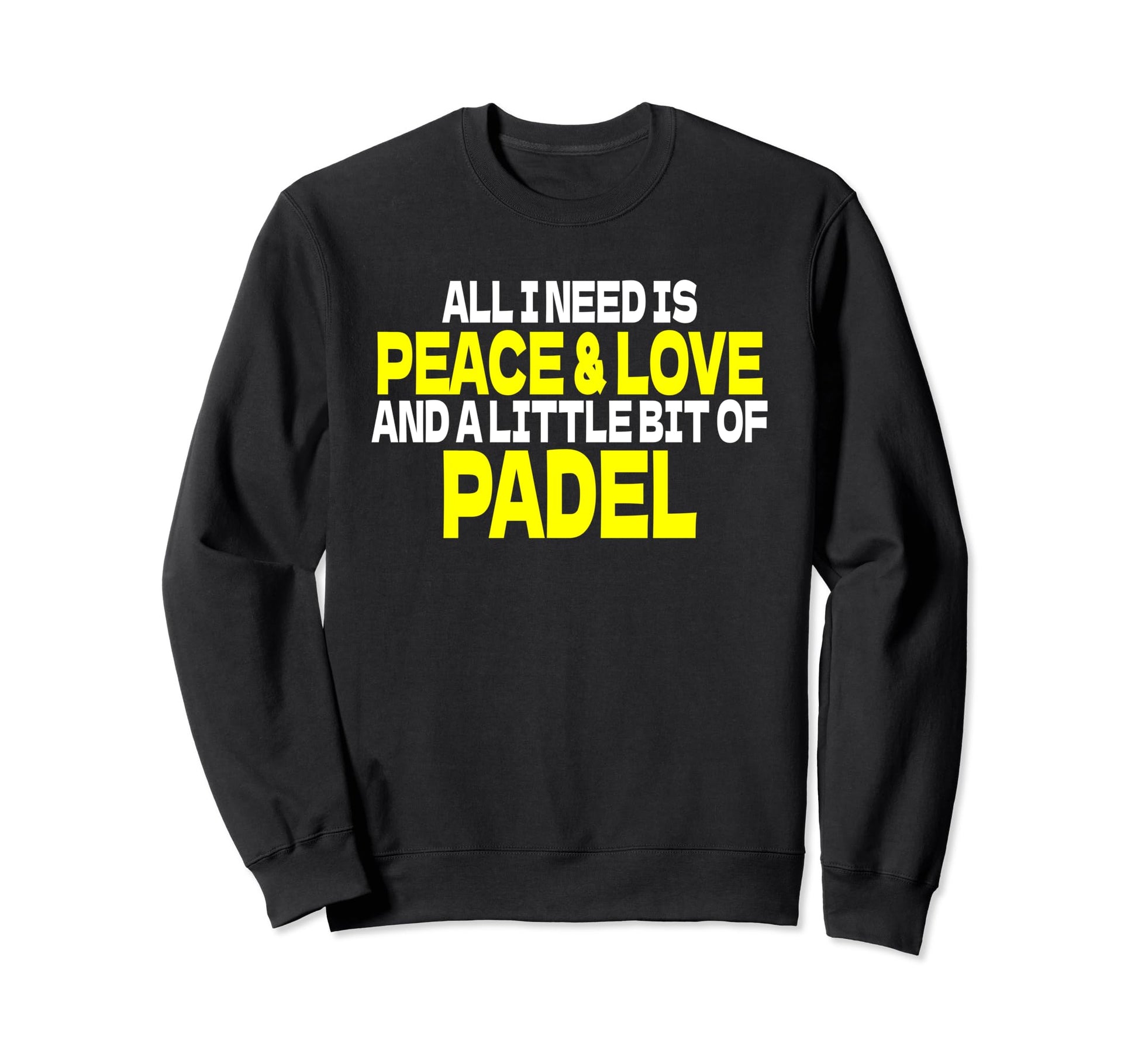 Padel Player Padel Trainer Peace Sweatshirt - Aesthetic Graphic for Adults - T-Shirt, Sweatshirt, Hoodie