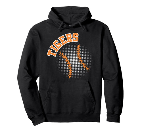 Tigers Baseball Mom Game Day Orange Hoodie - Minimalist Print Men Women - T-Shirt, Sweatshirt, Hoodie