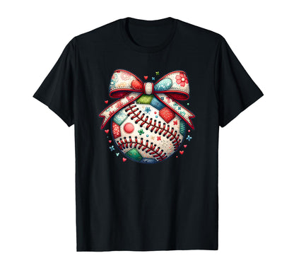 Baseball Coquette Bow Biggest Fan T-Shirt - Unique Graphic for Adults - T-Shirt, Sweatshirt, Hoodie